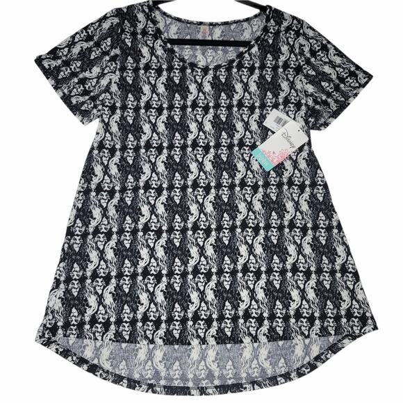 LuLaRoe Tops - LuLaRoe Disney Collection Classic T Shirt HTF Scar Lion King Black White Size M